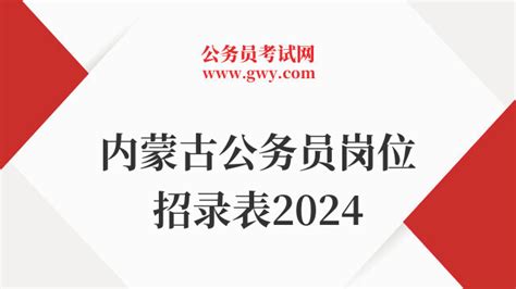 内蒙古公务员岗位招录表2024一键下载 上岸鸭公考