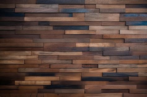 Premium AI Image | Old dark rustic wood floor planks