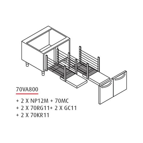 Baron Soubassement Baie Libre Prof 630 Mm Gamme 700 Baron