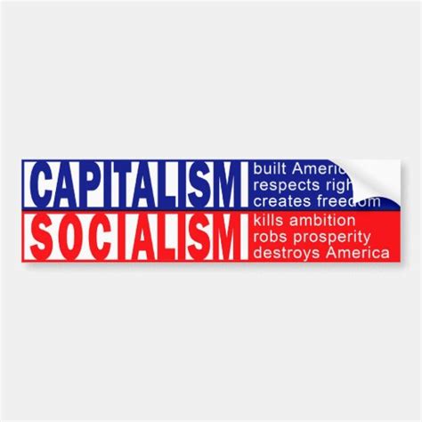 Capitalism Bumper Sticker Zazzle