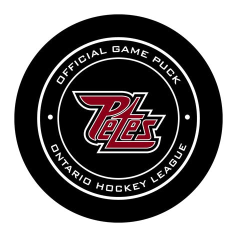 OHL Peterborough Petes Official Game Puck (Season 2016-2019) - Petes#1 ...