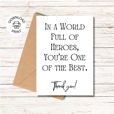 One of the Best Thank You Card Printable Greeting Card Handmade ...