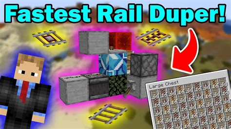 Fastest Rail Duper (Minecraft Java) - YouTube