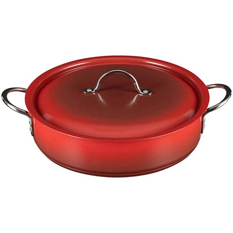 Bon Chef Country French X 6 Qt Ombre Crimson Red Brazier Pot With