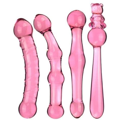 ANAL SEX PLUG DONG BUTT THRUSTER GLASS DOUBLE ENDED DILDO WAND VAGINA ADULT TOY EUR
