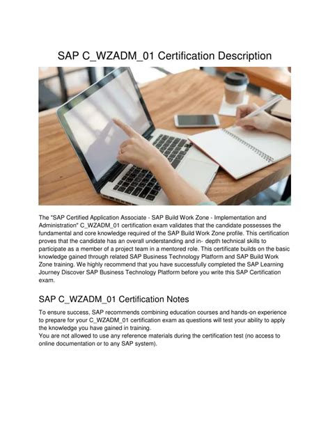 Ppt Sap C Wzadm Certification Description Powerpoint Presentation