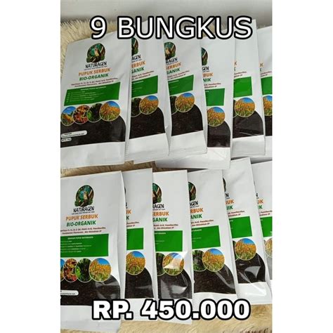 Jual 9 Bungkus Naturagen Original Pupuk Bio Organik Naturagen Pupuk