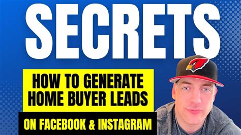 Unlock The Secrets To Generating Home Buyer Leads On Facebook YouTube