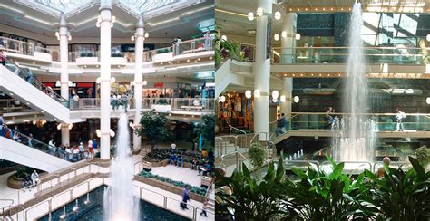 CF Pacific Centre mall once had a massive atrium with a waterfall ...