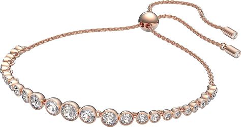 Swarovski Emily Bracelet With White Crystal Details On A Rhodium Finish