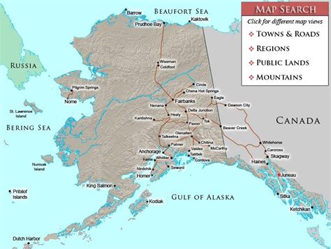 map of towns and cities in alaska | CONTACT | (907) 750-4065 | Patrick ...