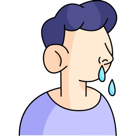 Runny Nose Generic Thin Outline Color Icon