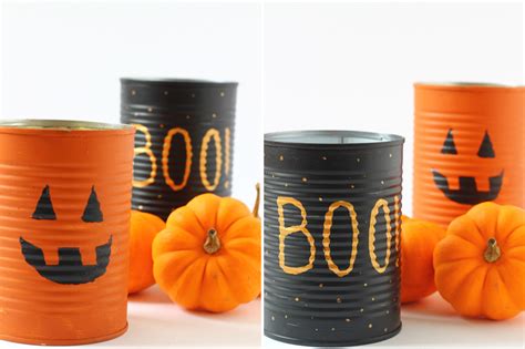 12 Halloween Crafts Using Tin Cans