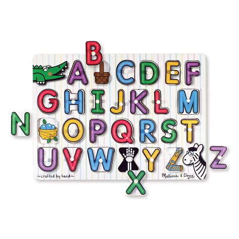 Melissa Doug Classic Wooden Peg Puzzles Set Of Numbers