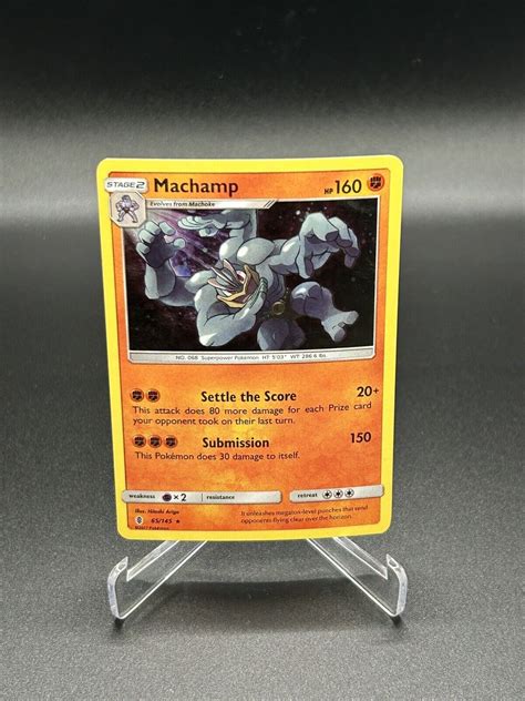 Pokémon TCG Machamp Blister Exclusives 65 145 Promo Cosmos Holo Rare