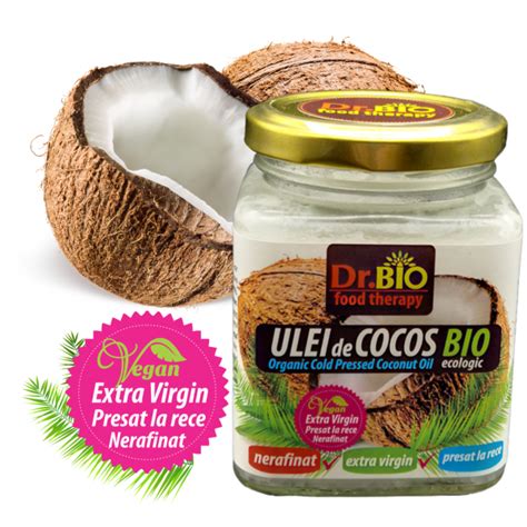 Ulei De Cocos Virgin Presat La Rece Dr Bio 220 Ml