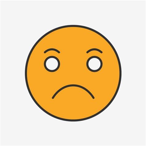 Sad Emoji Vector Hd PNG Images Vector Sad Emoji Icon Emoji Icons Sad