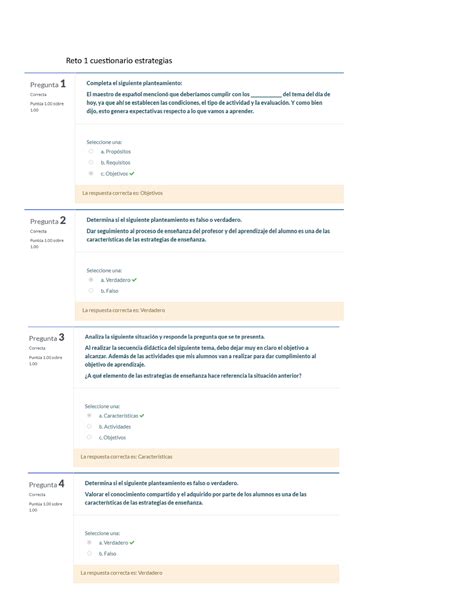 Reto Cuestionario Estrategias Liderazgo Y Toma De Decisiones Reto