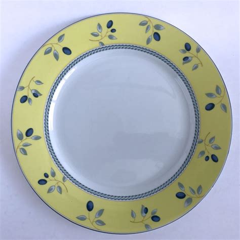 Royal Doulton China Blueberry Dinner Plate 2005 Blue Yellow 10 18