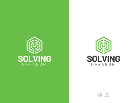 Solving logo design 34551137 Vector Art at Vecteezy