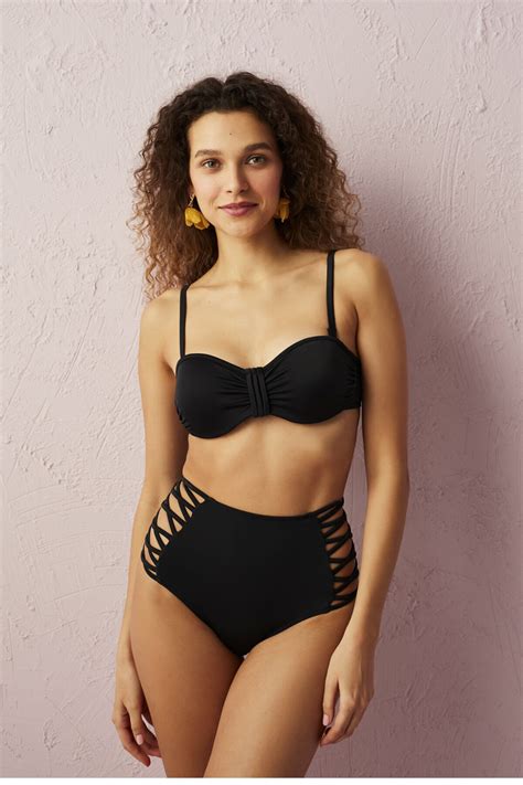 Penti Siyah Basic Pop Ekstra Dolgulu Push Up Bikini St Fiyat