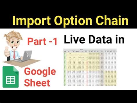 Live Option Chain Data In Google Sheet Part Importoptionchaindata