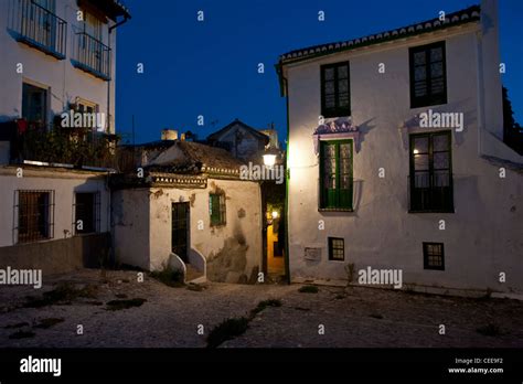 Albaicin by night, Granada, Andalucia, Spain Stock Photo - Alamy