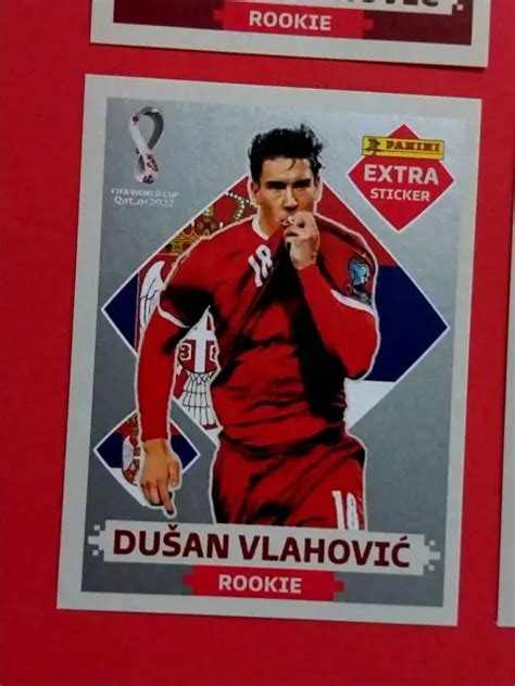 PANINI EXTRA STICKER Qatar 2022 DUSAN VLAHOVIC Full Set BASE BRONZE