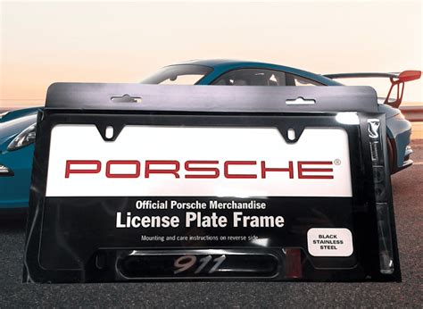 Make a Statement With a Porsche License Plate Frame