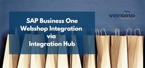 Web Shop Integration With SAP Business One Integration Hub