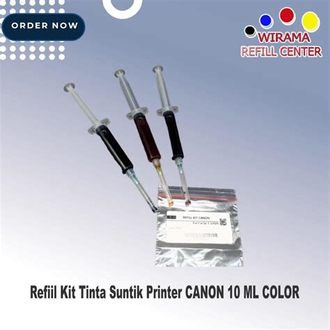 Jual Refiil Kit Tinta Suntik Printer Canon Ml Color Shopee Indonesia