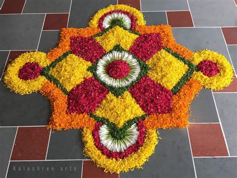 Pin By Rishika Krishna On Flower Rangoli Rangoli Designs Flower Flower ...