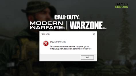 Dev Error 6345 In Warzone Modern Warfare Solved DevsDay Ru