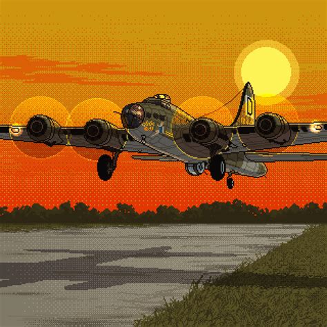 B 17f Memphis Belle Rpixelart