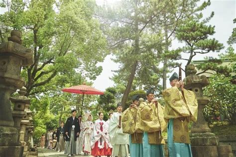 住吉大社 吉祥殿・「白無垢」の写真｜日本の結婚式