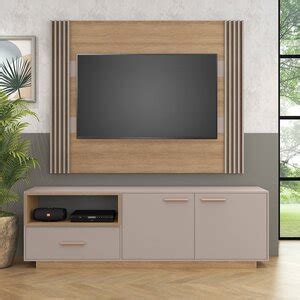 Home Theather Santa Fé 200cm Rack 2 Portas 1 Gaveta E Painel Para Tv 60