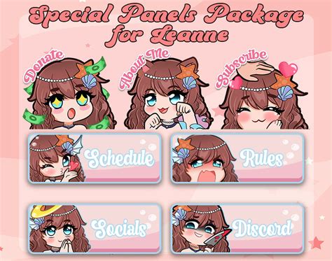 Custom Chibi Panels Twitch Etsy Canada