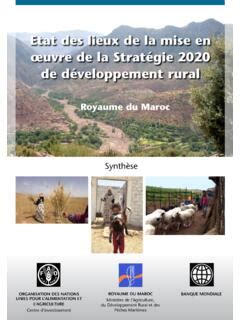 Maroc Etat des lieux de la mise en oeuvre de la Stratégie maroc