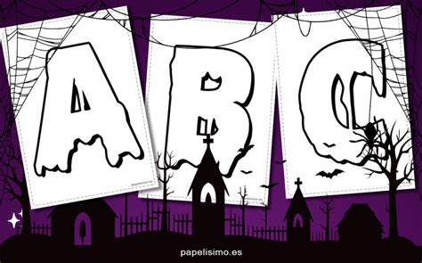 Abecedario Letras Halloween Para Imprimir Gratis Papelisimo