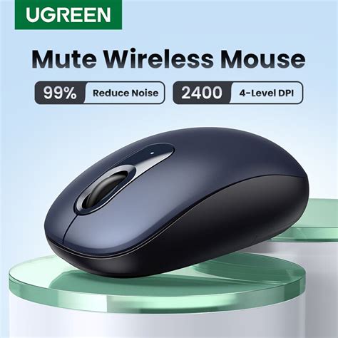 UGREEN Rat N Inal Mbrico Con Forma Ergon Mica Mouse Silencioso De 2400