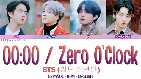 BTS 00 00 Zero OClock Lyrics Español Rom English YouTube