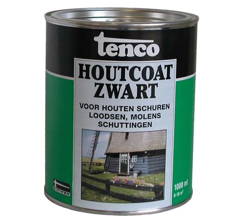 Tenco Houtcoat Zwart Verfspullen Nl