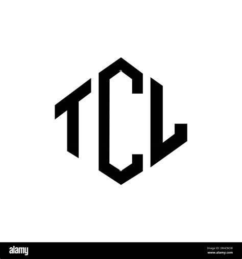 TCL letter logo design with polygon shape. TCL polygon and cube shape logo design. TCL hexagon ...