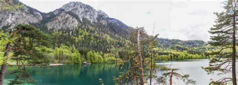 View of the Alpsee Lake Near the Neuschwanstein Castle in Bavaria Stock ...