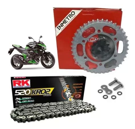 Kit Relação Vaz rk Kawasaki Z 800 Retento 2013 2016 Novo