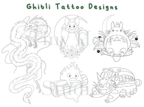 Studio Ghibli Tattoo Designs Design Talk