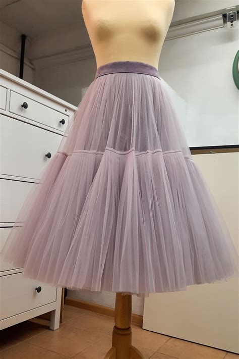 Ruffled Tulle Skirt Tiered Skirt Bridesmaid Bustle Tulle Skirt Fluffy