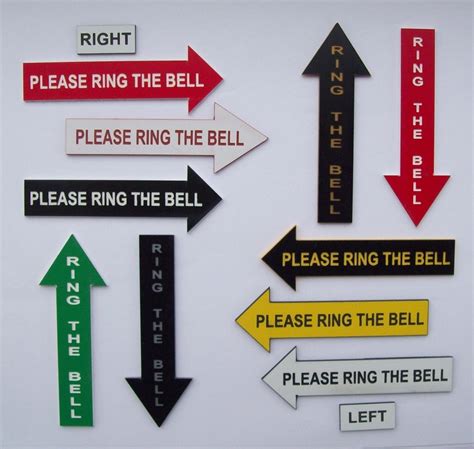 Please Ring The Bell Arrow Shapes Door Sign Etsy Australia