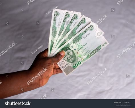 Nigeria New Naira Currency Notes Isolated Stock Photo 2255790671 ...