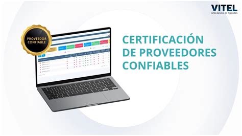 Sistema De Certificaci N Proveedores Confiables Youtube